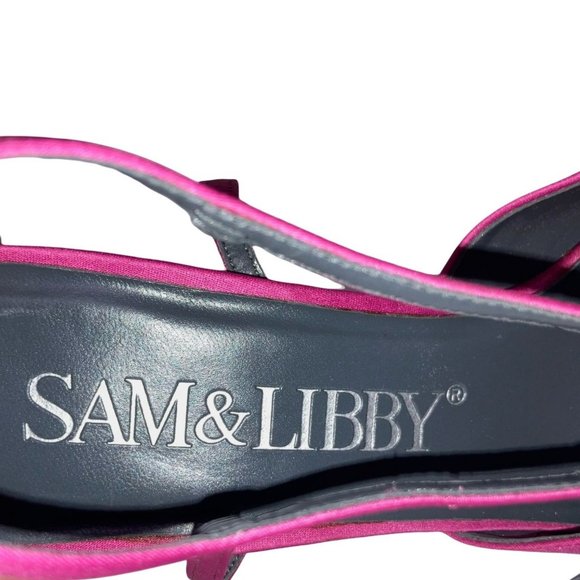 Sam & Libby Magenta Slingback Heels | Size 8M - Picture 10 of 10